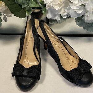 Kate Spade Black Bow Heels